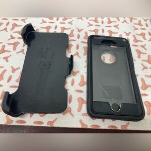iPhone black defender 2 pc case holster rubber plastic otterbox 6930A otr def 44